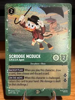 Scrooge McDuck - S.H.U.S.H. Agent 36 Disney Lorcana Promo Cards Holo - Image 1