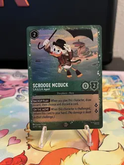 Disney Lorcana TCG Scrooge McDuck S.H.U.S.H. Agent 36/P3 Promo Foil Signed - Image 1