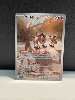 Pokemon TCG Mr. Mime Holo Card 179/165 Scarlet & Violet 151 Series - Image 1