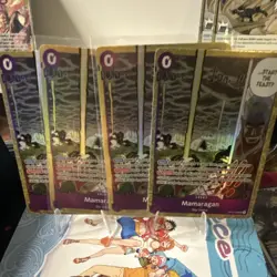 Bandai One Piece Card Game Mamaragan OP05-117 SR Alt Art Holo Sky Island x4 - Image 1