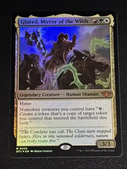 MTG Outlaws of Thunder Junction Ghired, Mirror of the Wilds Foil 0205 Mythic - Image 1