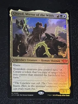 MTG Outlaws of Thunder Junction Ghired, Mirror of the Wilds Foil 0205 Mythic - Image 2