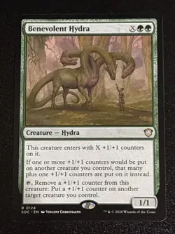 MTG Commander: Secrets of Strixhaven Benevolent Hydra 0124 NM Rare - Image 1