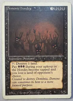 Demonic Hordes Revised Edition MP Magic The Gathering - Image 1
