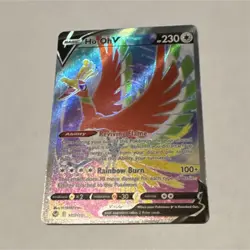 Ho-Oh V 187/195 Ultra Rare Full Art Sword & Shield Pokemon Silver Tempest NM - Image 1