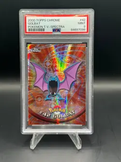2000 Topps Chrome GOLBAT Pokemon TV - Spectra #42 PSA 9 - Image 1