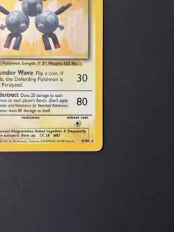 Pokemon TCG Magneton 009/102 Base Set Holo Rare 1999 HP60 Stage 1 WOTC - Image 4