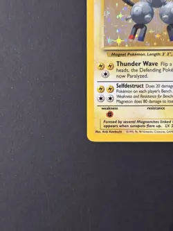 Pokemon TCG Magneton 009/102 Base Set Holo Rare 1999 HP60 Stage 1 WOTC - Image 5