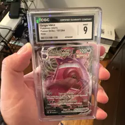 Pokemon Gengar VMAX Ultra Rare Holo CGC 9 157/264 Fusion Strike English 2021 - Image 3