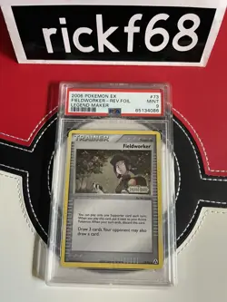 2006 POKEMON LEGEND MAKER REVERSE HOLO FIELDWORKER 73 PSA 9 - Image 1