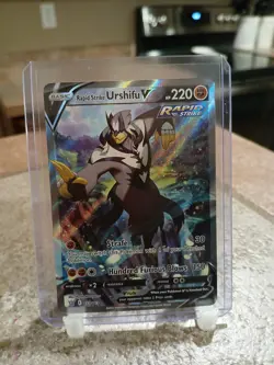 Pokemon TCG Rapid Strike Urshifu V Alt Art 153/163 Battle Styles (Pack Fresh) - Image 1
