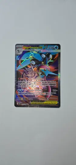 Pokemon TCG Mega Greninja ex 100/086 Me04: Chaos Rising Full Art NM - Image 2