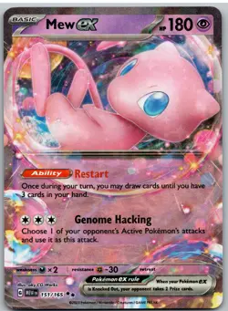 Mew ex 151/165 Double Rare 151 Pokemon - Image 1