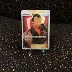 The Pokemon Company Giovanni's Exile 67/68 Hidden Fates Ultra Rare Holo NM/LP - Image 2