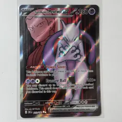Team Rocket's Mewtwo ex Ultra Rare Holo DRI 213/182 NM Pokemon TCG - Image 1