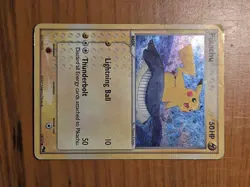 2007 Pokemon POP Series 5 Pikachu 12/17 Holo Inverted Back Error HP/DMG - Image 4