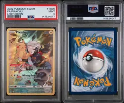 2022 Pokemon Sword & Shield Lost Origin #TG05 Fa/Pikachu Lost Origin PSA 9 - Image 3