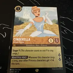 Nm Disney Lorcana Cinderella Melody Weaver 4/204 Legendary Rare Ursula's Return - Image 1