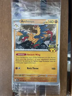 SEALED Pokemon x Chicago Field Museum Archeops Promo Card Pokemon Fossil - Image 1