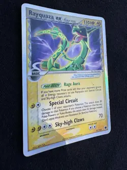 2006 Rayquaza ex Delta Species 97/101 Dragon Frontiers Holo Pokemon Card - Image 2