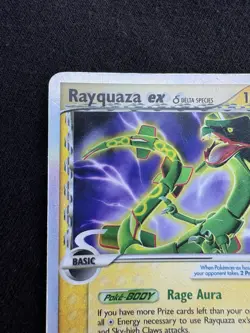 2006 Rayquaza ex Delta Species 97/101 Dragon Frontiers Holo Pokemon Card - Image 4