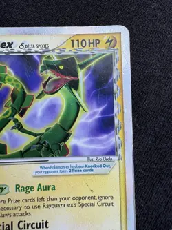 2006 Rayquaza ex Delta Species 97/101 Dragon Frontiers Holo Pokemon Card - Image 5