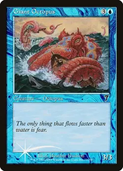 Giant Octopus FOIL (NM) #77 7th Edition 7ED Magic Gathering card MTG - Image 1