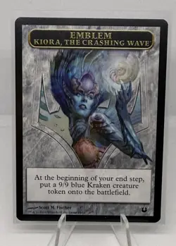 Mint/Near-Mint, English - 1 x MTG Emblem - Kiora, the Crashing Wave Born of the - Image 1