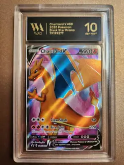 Wag Graded Gem Mint 10 Charizard V SWSH050 SWSH: Sword & Shield Promo Cards Holo - Image 1