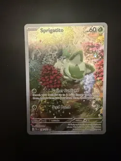 Pokemon TCG Sprigatito Illustration Rare Paldea Evolved Card 196/193 NM - Image 1