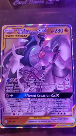 Pokemon TCG Arceus & Dialga & Palkia GX 156/236 Sm-Cosmic Eclipse Holo - Image 1