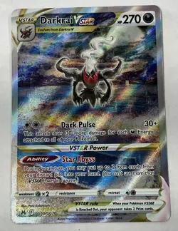 2023 Pokemon SWSH Crown Zenith Darkrai VST Galarian Gallery #GG50/GG70 - Image 1