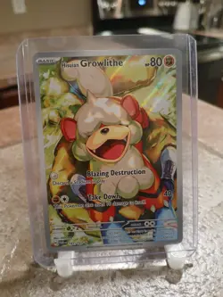Pokemon TCG Hisuian Growlithe 181/167 Sv06: Twilight Masquerade Holo (LP) - Image 1