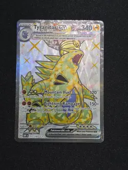 Pokemon TCG - Tyranitar ex - 211/197 Obsidian Flames - Secret Rare Full Art - Image 1