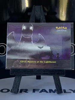 Mystery at the Lighthouse EP13 Pokemon Topps Blue Series 2 Episode Card Parallel - Image 2