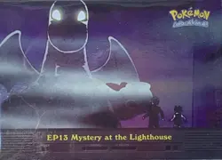 Mystery at the Lighthouse EP13 Pokemon Topps Blue Series 2 Episode Card Parallel - Image 3
