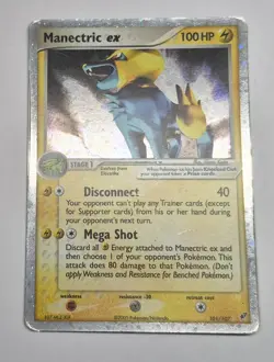 * Bending, Peeling * Pokemon Manectric ex 101/107 Holo - Image 1