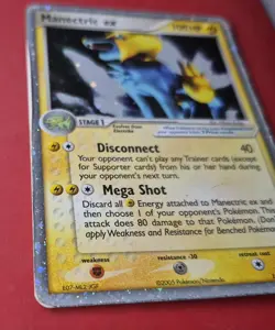 * Bending, Peeling * Pokemon Manectric ex 101/107 Holo - Image 4