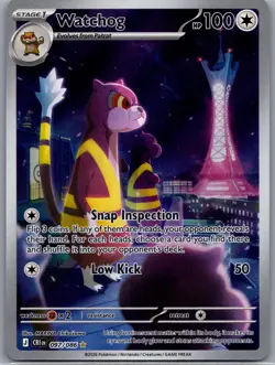 Watchog 097/086 Holo Illustration Rare Chaos Rising Pokemon Near Mint - Image 1