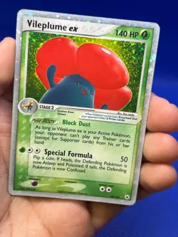 2004 Pokemon EX Hidden Legends Vileplume ex 100/101 Ultra Rare MP/HP - Image 2