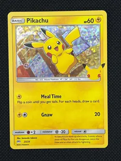 Pokemon TCG Pikachu 25/25 Holo Promo 25th Anniversary 2021 McD's NM/NP - Image 3