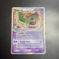 2006 Pokemon EX Dragon Frontiers Flygon ex (Delta Species) 92/101 Ultra Rare DMG - Image 1