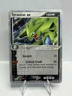 Tyranitar ex 17/17 - Pop Series 1 Holo Rare Pokemon TCG MP - Image 1