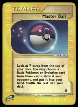 Master Ball 143/165 Uncommon Expedition Base Set Pokemon Reverse Holo MP - Image 1