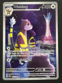 Pokemon Watchog 097/086 ME04: Chaos Rising Illustration Rare Near Mint - Image 1