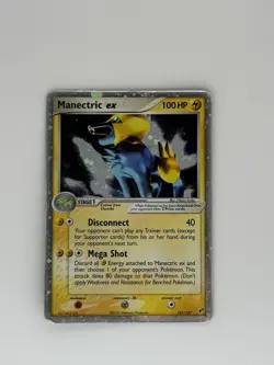 Pokemon Manectric ex 101/107 EX Deoxys Holo Ultra Rare English 2005 HP100 - Image 1
