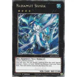 Yu-Gi-Oh Bahamut Shark MP24-EN036 Quarter Century Rare 1st Edition - Image 1