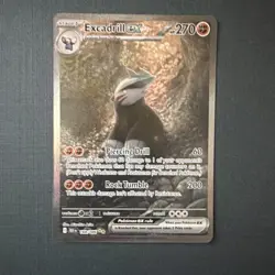 Pokemon TCG Excadrill EX 168/086 Black Bolt Special Illustration Rare Card - Image 2