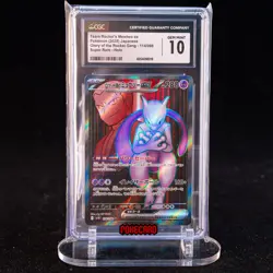 Team Rocket‘s Mewtwo ex SR SV10-114/098 Pokemon Card Japanese CGC 10 #2 - Image 1