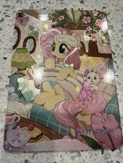 Kayou My little Pony CCG Card MLPME03-UR-005L4 Fluttershy Pajamas Mint - Image 2